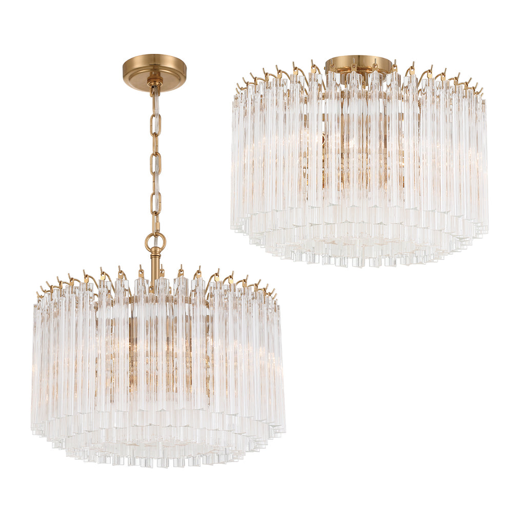 LOF-5005-AG Lofton 18'' Chandelier | Alternate Image