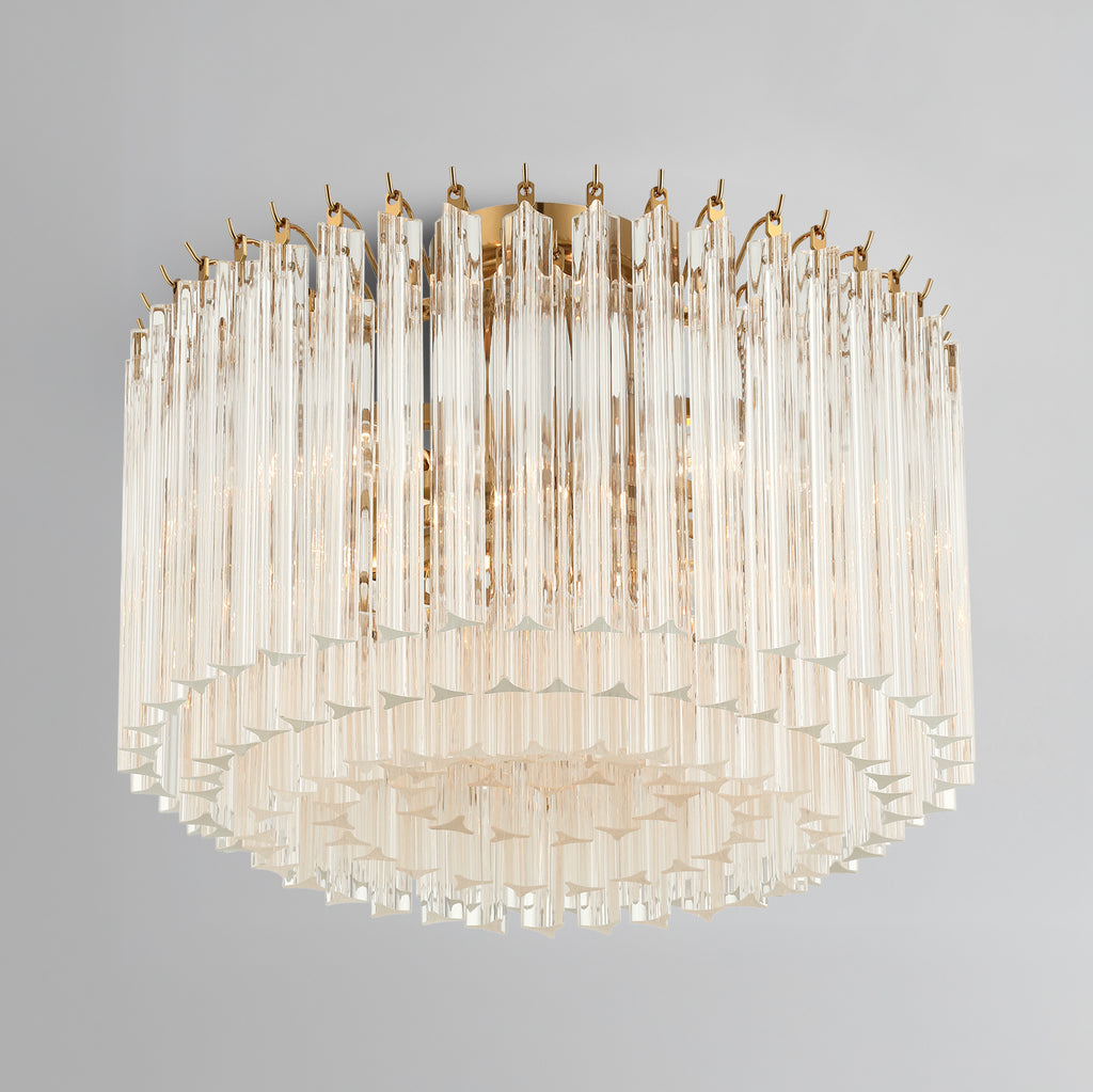 LOF-5005-AG_CEILING Lofton 18'' Semi Flush Mount | Lifestyle Image