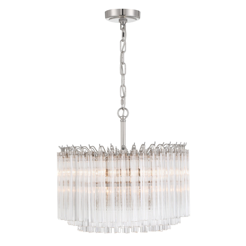 LOF-5005-PN Lofton 18'' Chandelier | Alternate Image