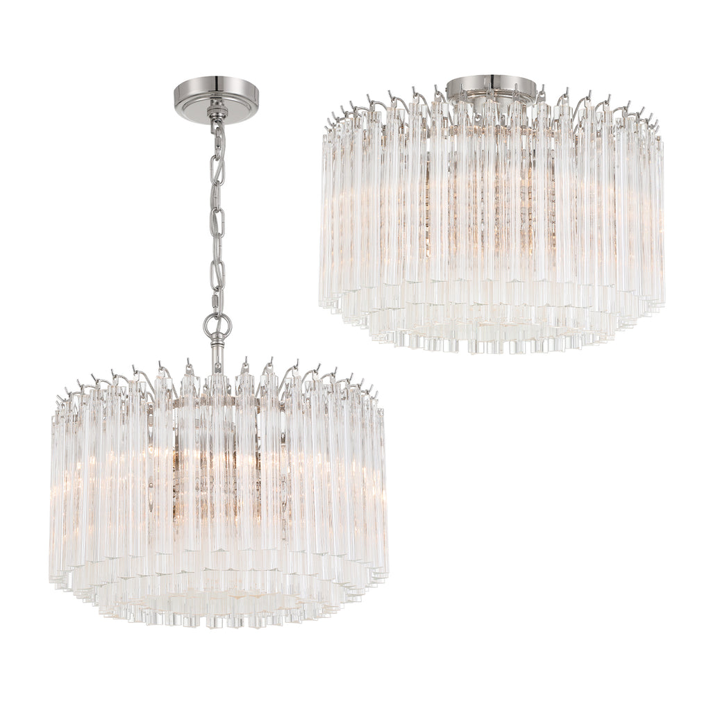 LOF-5005-PN Lofton 18'' Chandelier | Alternate Image