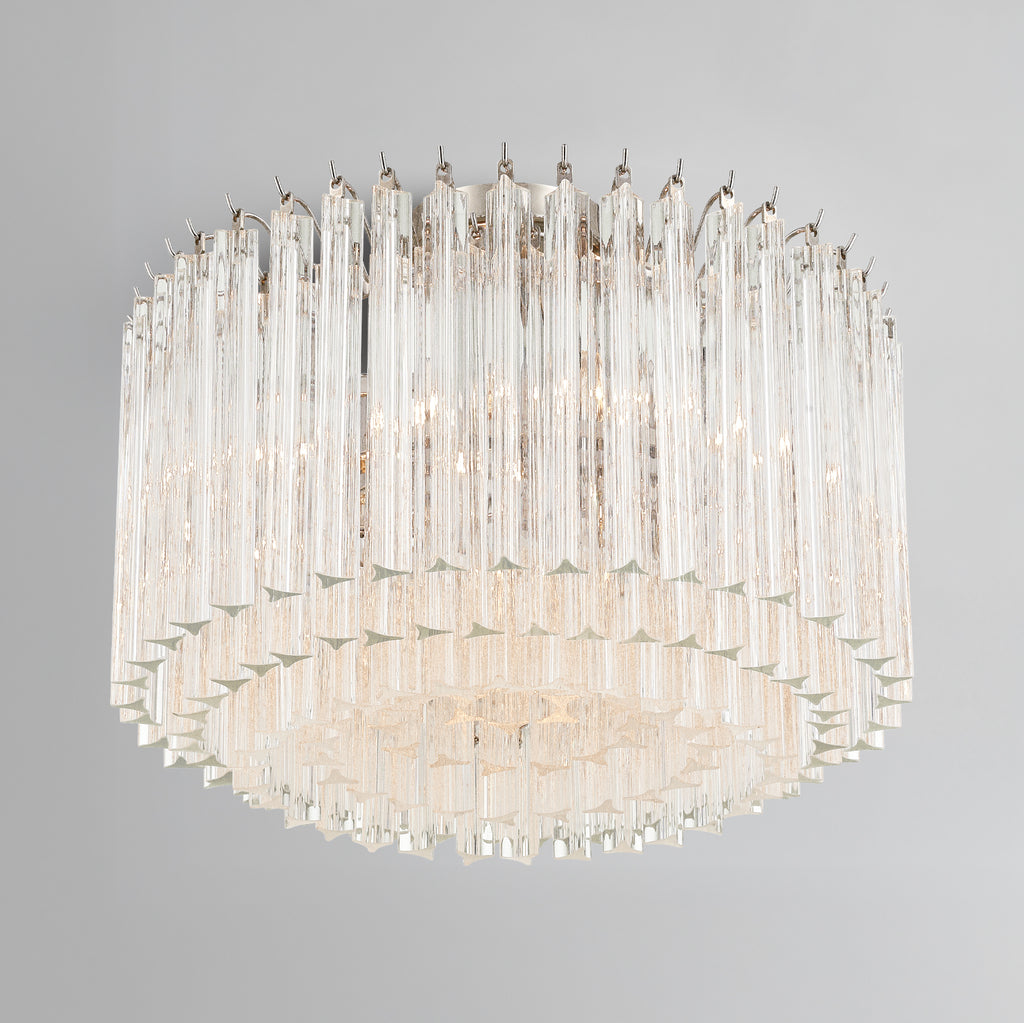 LOF-5005-PN_CEILING Lofton 18'' Semi Flush Mount | Lifestyle Image