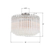 LOF-5005-PN_CEILING Lofton 18'' Semi Flush Mount | Dimensions Image