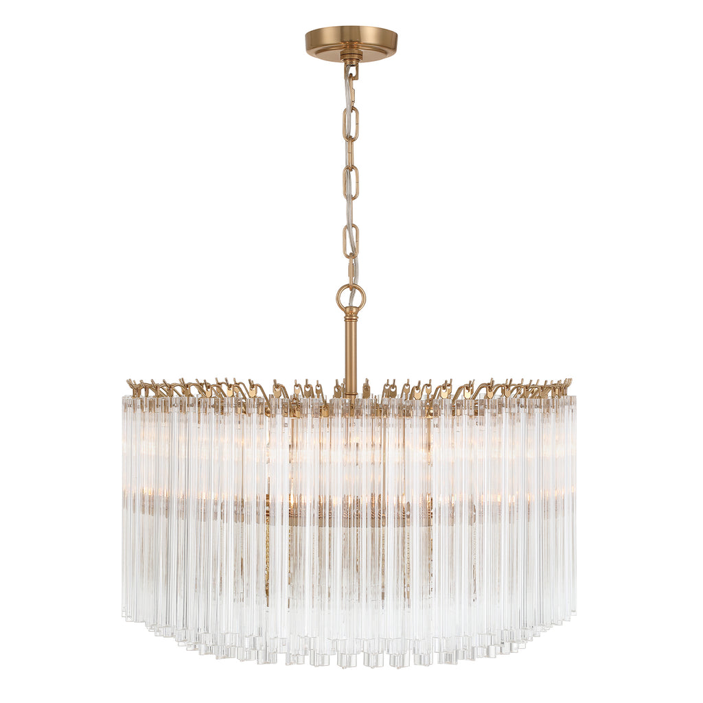 LOF-5007-AG Lofton 7 Light Chandelier | Alternate Image