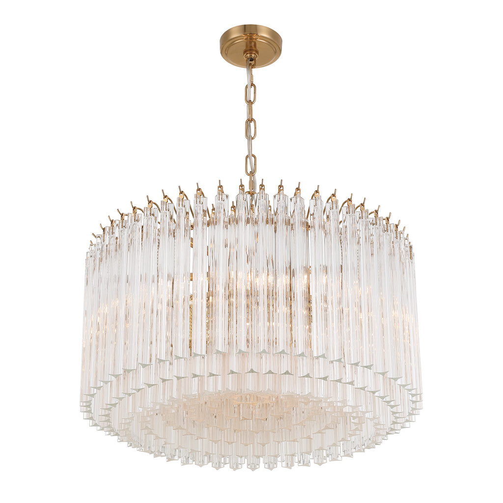 LOF-5007-AG Lofton 7 Light Chandelier | Alternate Image