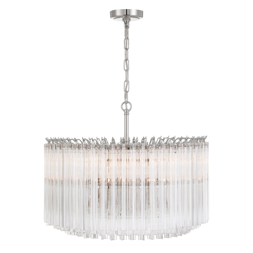 LOF-5007-PN Lofton 7 Light Chandelier | Alternate Image