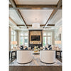 Crystorama Lofton 24'' Chandelier in Polished Nickel - Lifestyle View