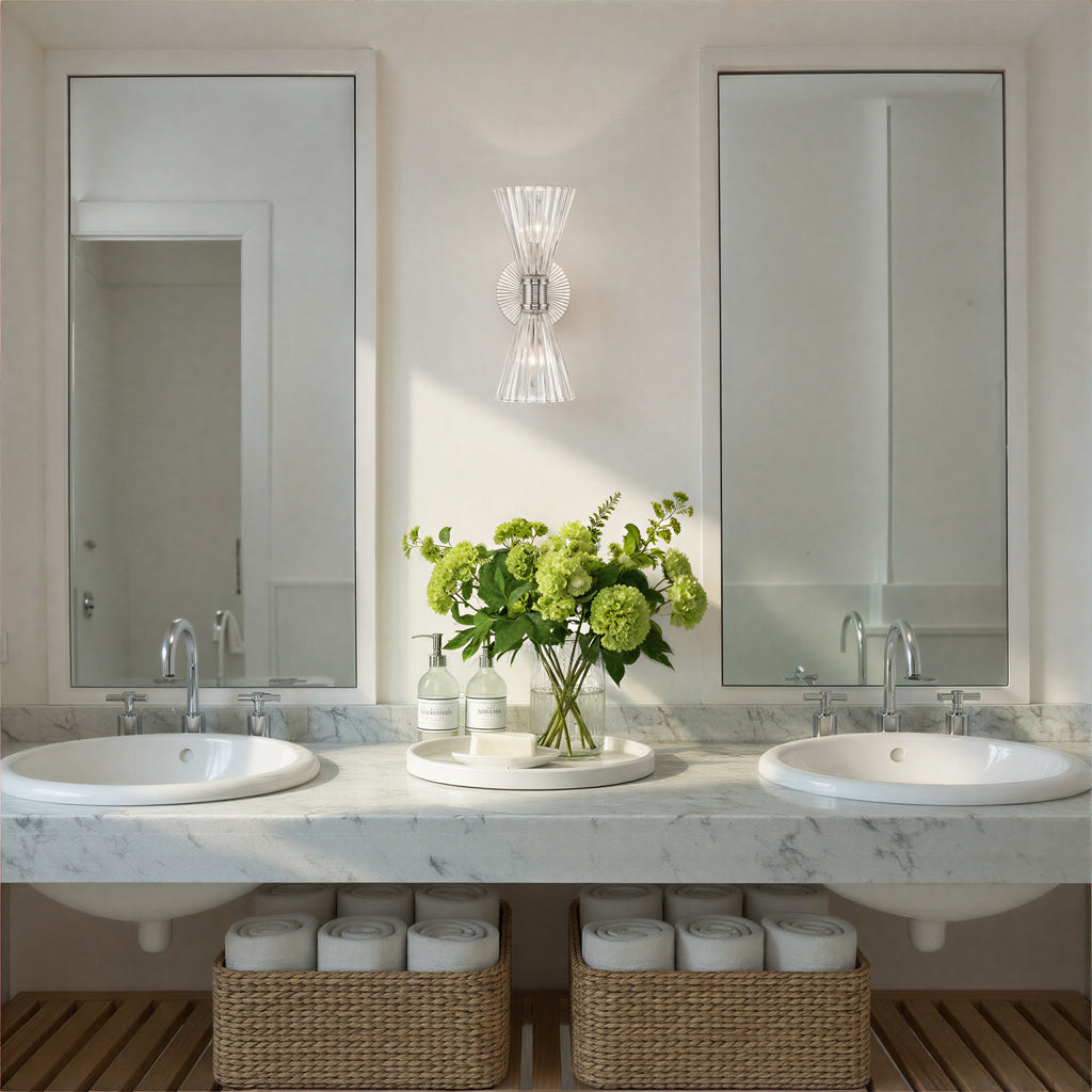 LOT-702-PN Lotus 5.5'' Sconce | Lifestyle Image