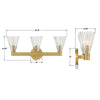 LOT-703-LG Lotus 23.5'' Bathroom Vanity | Dimensions Image