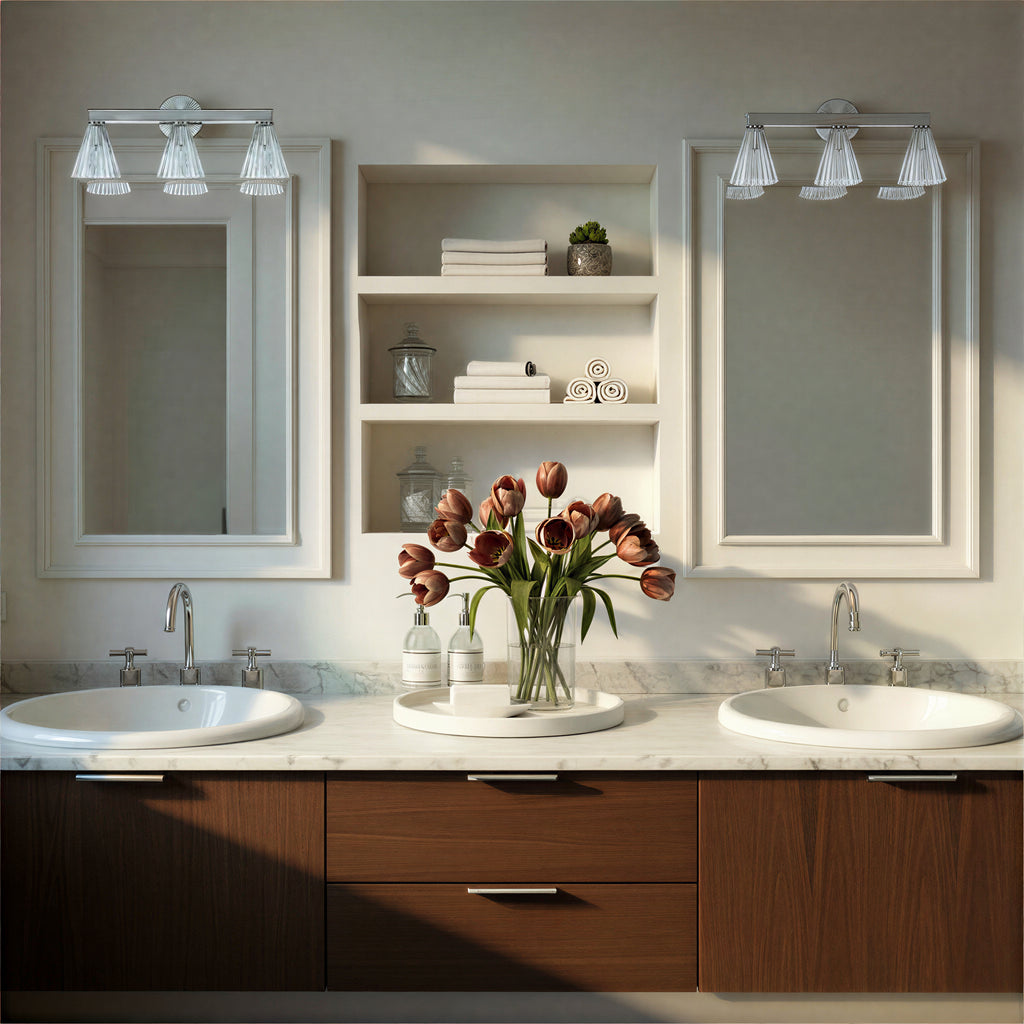 LOT-703-PN Lotus 23.5'' Bathroom Vanity | Lifestyle Image