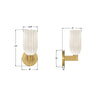 LOT-711-LG Lotus 5'' Sconce | Dimensions Image