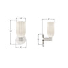 LOT-711-PN Lotus 5'' Sconce | Dimensions Image