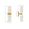 LOT-712-LG Lotus 5'' Sconce | Dimensions Image