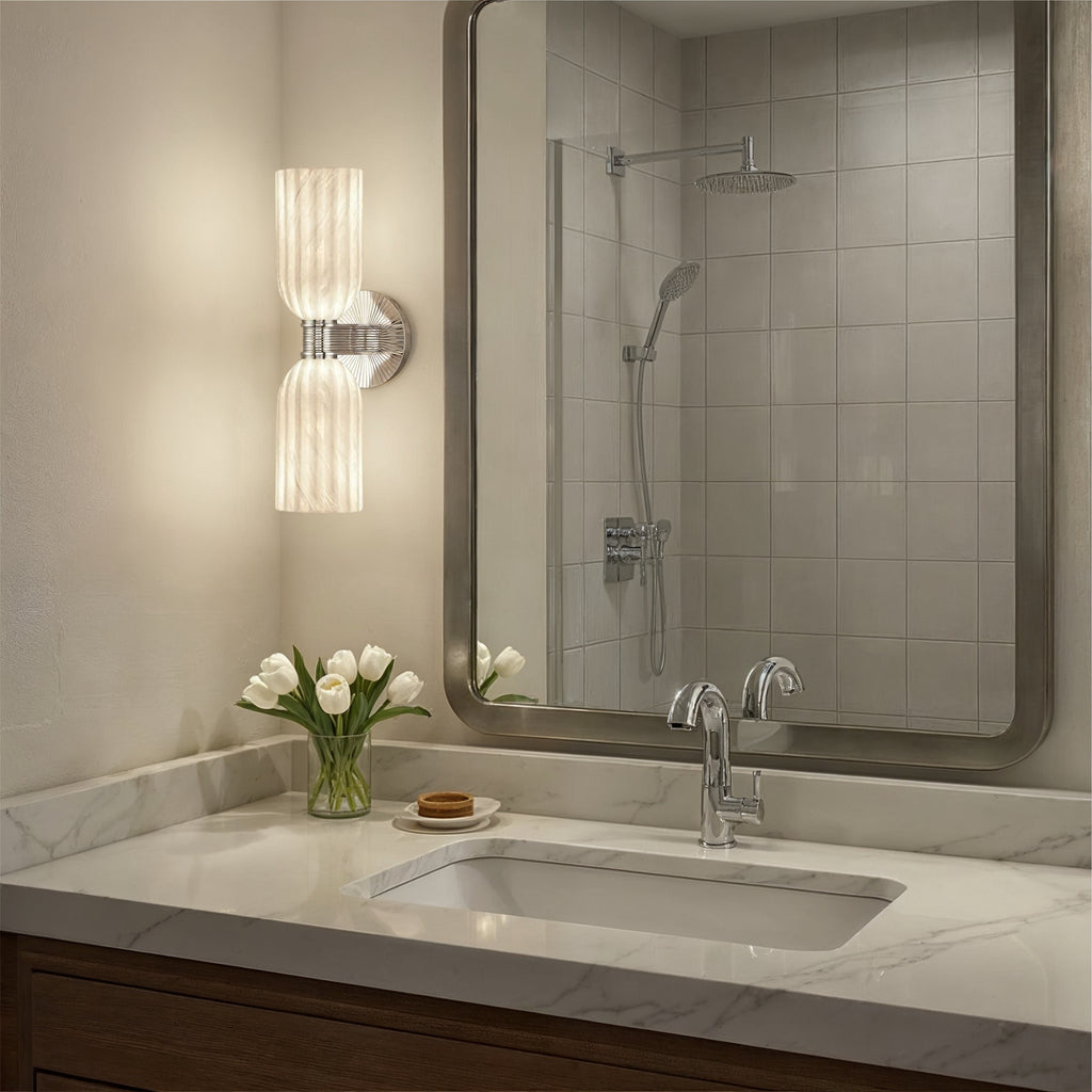 LOT-712-PN Lotus 5'' Sconce | Lifestyle Image