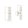 LOT-712-PN Lotus 5'' Sconce | Dimensions Image