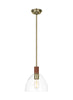 LP1041TWBCG Hadley 1 Light Pendant | Main Image