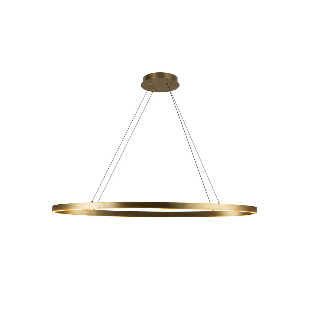 LP79140-BG Ovale 1 Light Pendant | Main Image