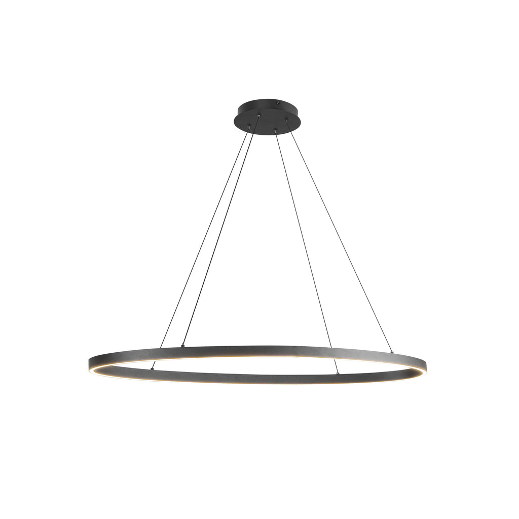 LP79140-BK Ovale 1 Light Pendant | Main Image