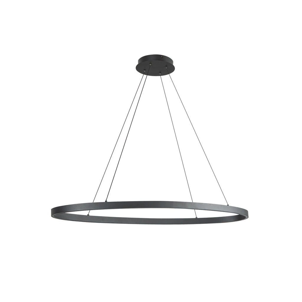 LP79140-BK Ovale 1 Light Pendant | Alternate Image