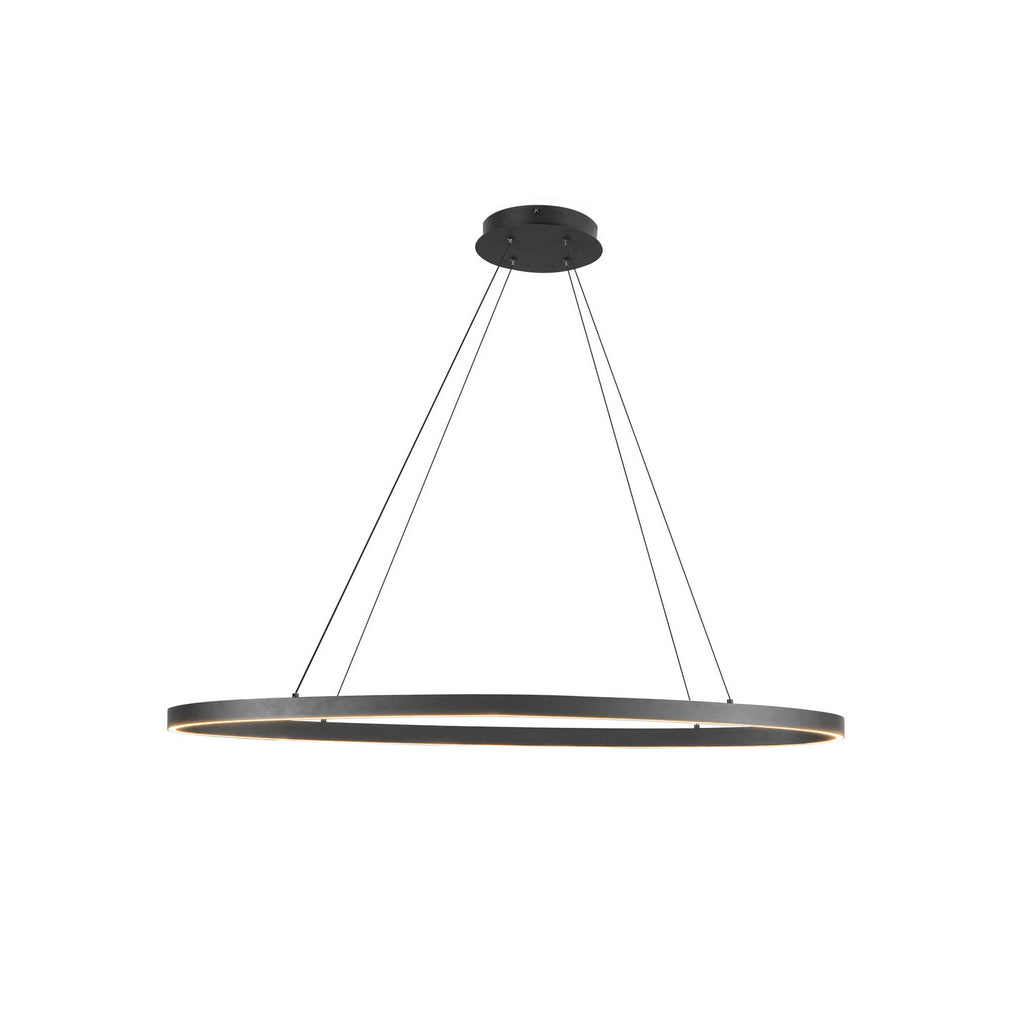 LP79140-BK Ovale 1 Light Pendant | Alternate Image