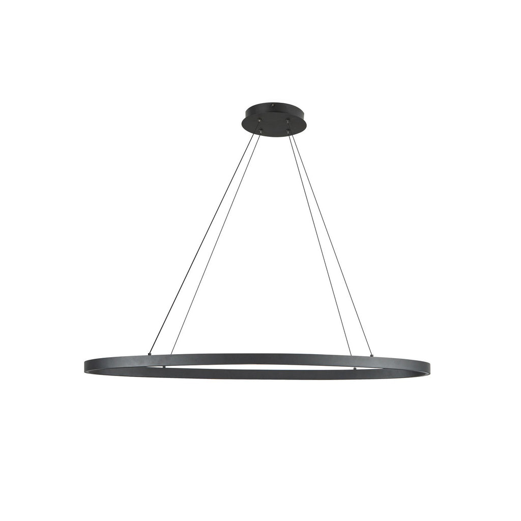 LP79140-BK Ovale 1 Light Pendant | Alternate Image