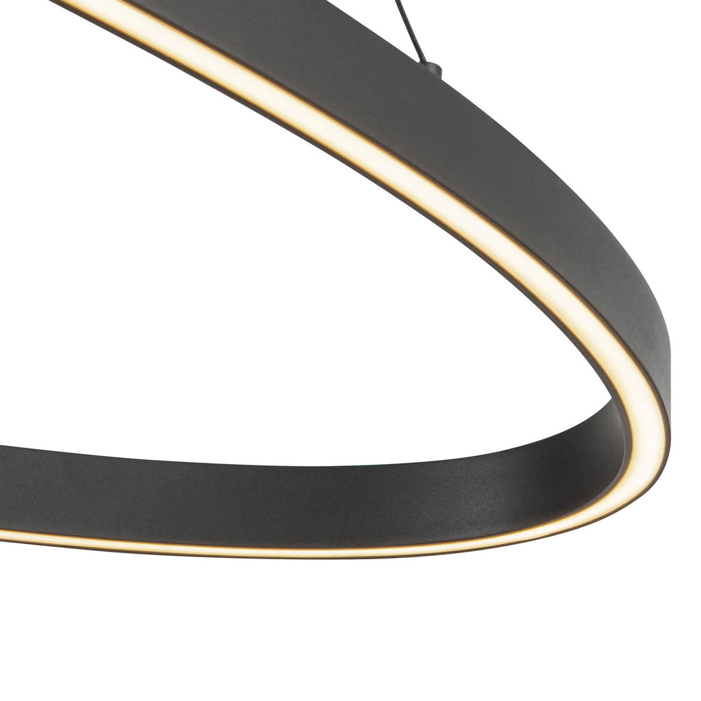 LP79140-BK Ovale 1 Light Pendant | Alternate Image