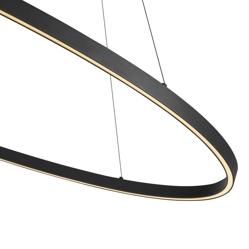 LP79153-BK Ovale 1 Light Pendant | Alternate Image