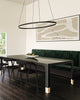 LP79153-BK Ovale 1 Light Pendant | Lifestyle Image