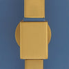 Crystorama Herrick 15" Chandelier - Luxe Gold + Navy Finish Detail
