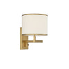 Crystorama Madison 10'' Task Sconce in Aged Brass - Additional View