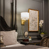 Crystorama Madison 10'' Task Sconce in Aged Brass - Lifestyle View