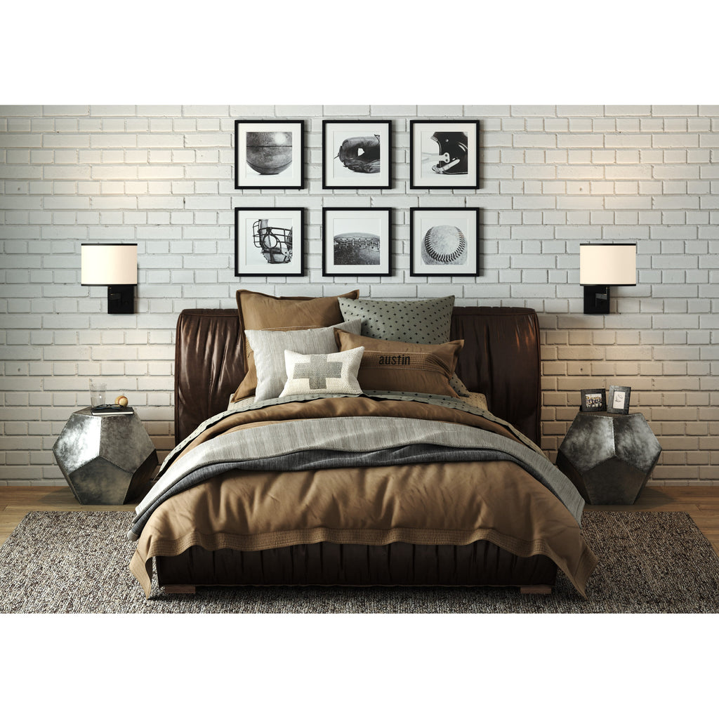 Crystorama Madison 10'' Task Sconce in Matte Black - Lifestyle View
