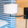 Crystorama Madison 10'' Task Sconce in Matte Black - Lifestyle View