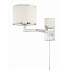 Crystorama Madison 10'' Task Sconce in Polished Nickel - Additional View