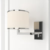 Crystorama Madison 10'' Task Sconce in Polished Nickel - Lifestyle View