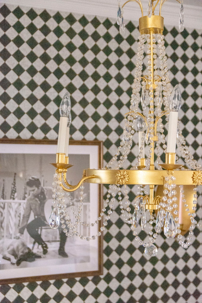 MAI-18606-GA Maizey 28'' Chandelier | Lifestyle Image