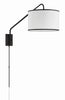 Crystorama-OPEN-BOX Mallory 1 Light Swing Arm Sconce in Matte Black - Additional View