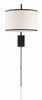 Crystorama-OPEN-BOX Mallory 1 Light Swing Arm Sconce in Matte Black - Additional View