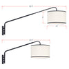 MAL-601-MK_ULN Mallory 1 Light Swing Arm Sconce | Alternate Image