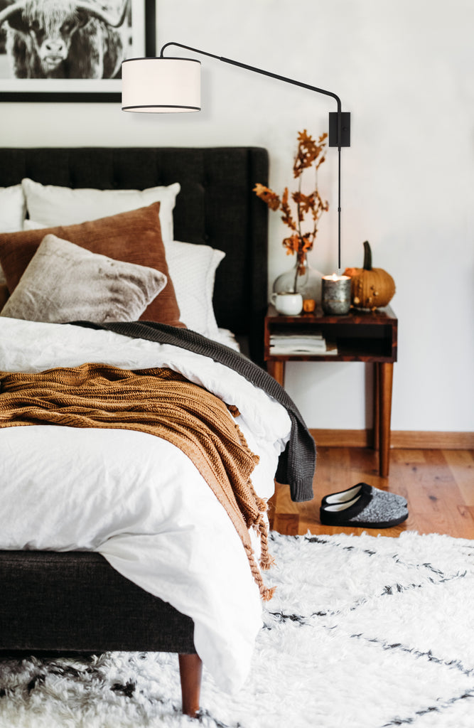 MAL-601-MK_ULN Mallory 1 Light Swing Arm Sconce | Lifestyle Image