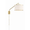 Crystorama Mallory 15'' Task Sconce in Soft Brass - Additional View