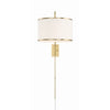 Crystorama Mallory 15'' Task Sconce in Soft Brass - Additional View