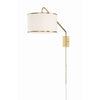Crystorama Mallory 15'' Task Sconce in Soft Brass - Additional View