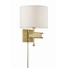 Crystorama Marshall 12.5'' Task Sconce in Aged Brass - Additional View
