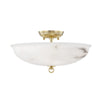 MDS810-AGB Somerset 3 Light Semi-Flush Mount Main Image