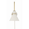 Crystorama Medford 7'' Task Sconce in White - Additional View