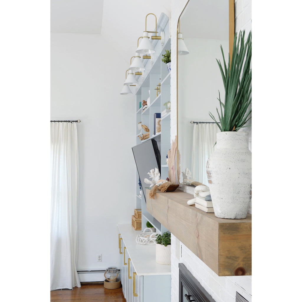 Crystorama-OPEN-BOX Medford 1 Light Task Sconce in White - Lifestyle View