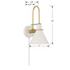 Crystorama-OPEN-BOX Medford 1 Light Task Sconce - Product Dimensions