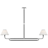 MF5059PNEBL Marie Flanigan Rigby 2 Light Linear Chandelier | Main Image