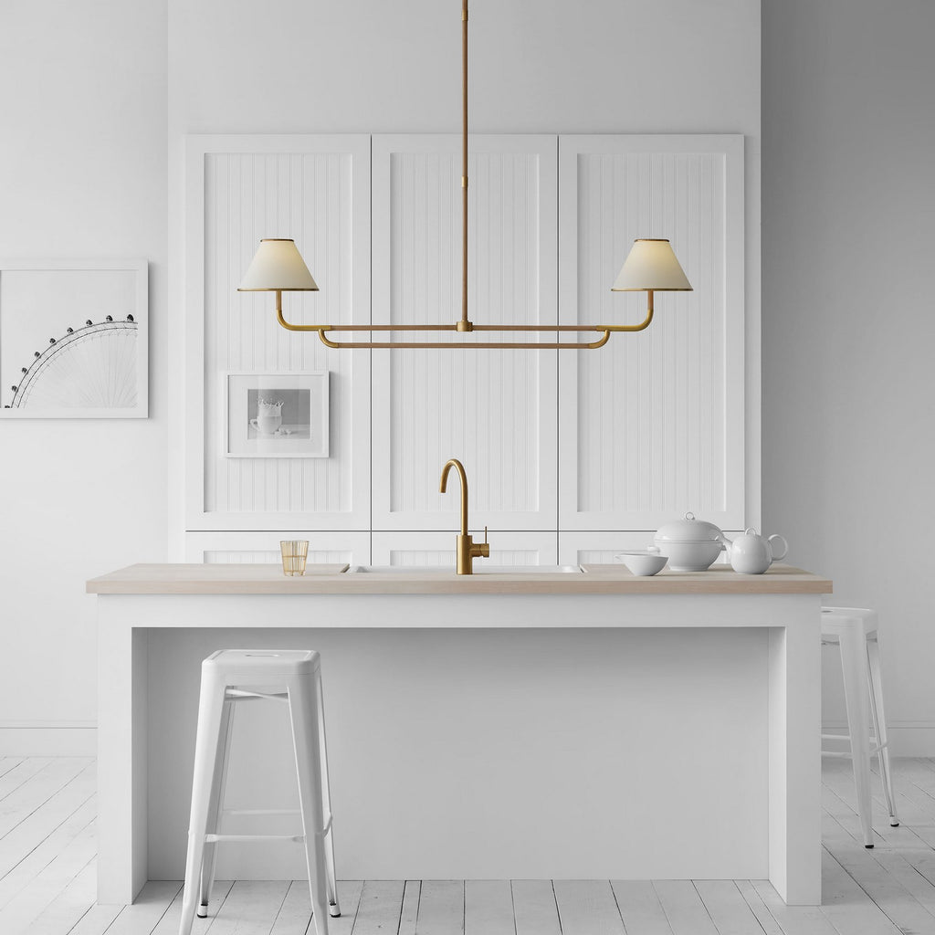MF5059SBNOL Marie Flanigan Rigby 2 Light Linear Chandelier | Lifestyle Image