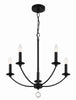 MIL-8005-BK Mila 5 Light Chandelier | Alternate Image